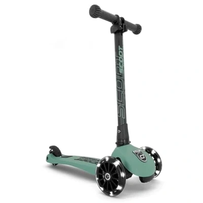 Image of Scoot&amp;Ride 96345 Highwaykick 3 LED Scooter, Forest