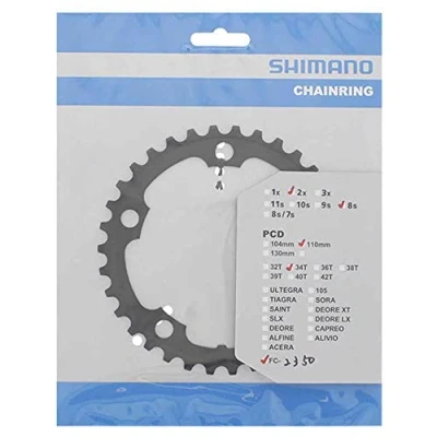 Image of SHIMANO FC 2350 34T Chainring Black 2015 Black,