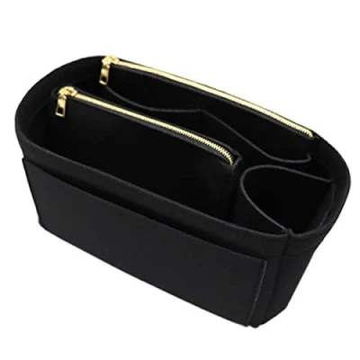 Image of LEXSION Purse Organizer,Felt Bag Organizer Insert For LV Speedy,Neverful,Tote,Handbag,Shaper 8023 Black XL, 2 Black, XL