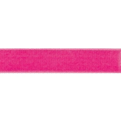 Image of Berisfords Velvet Ribbon, Shocking Pink, 10.2 x 5.6 cm