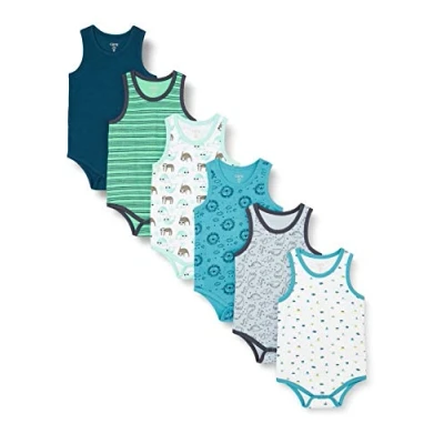 Image of Care Body Baby Ärmellos, 6er Pack Ombro Blue (747), 50