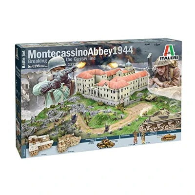 Image of Italeri ITA6198 Montecassino&#039;44 GUSTAV Line Battle army Model kit, Multicolor