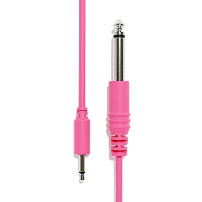 Image of ExcelValley 1 Pack Mono Patch Cables TS 3.5mm to 6.35mm Eurorack Synth [Pink 45cm 18&quot;]