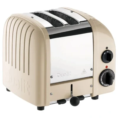 Image of Dualit Classic Vario AWS Utility Cream 2 Slot Toaster With FREE Gift