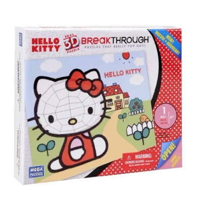 Image of Mega Bloks 3D Breakthrough Hello Kitty Puzzle Set