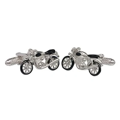 Image of Classic Motorbike Cufflinks Supplied in Onyx Art Box