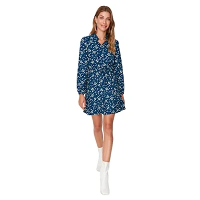 Image of Trendyol Dress Navy Blue Skater