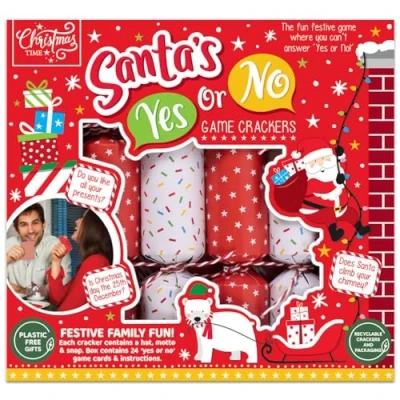 Image of Santa’s Yes or No Christmas Game Crackers: Pack of 6