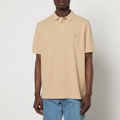 Image of Polo Ralph Lauren Logo Embroidered Cotton Shirt M