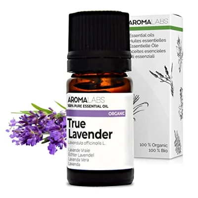 Image of BIO True Lavender Essential Oil 5mL 100% Pure, Natural, Chemotyped and AB Certified AROMA LABS (French Brand)