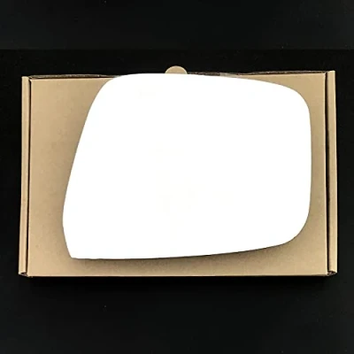 Image of Fits Nissan Navara, For 2008 to 2010 Convex Wing Mirror Glass RIGHT HAND (UK Driver Side)