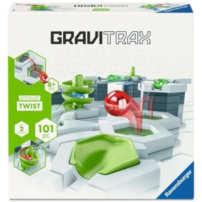 Image of Ravensburger 22576 Twist Action Set Can be Combined with All Product Lines of the GraviTrax Marble Track System, Construction Toy for Children from 8 Years