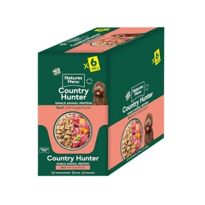 Image of Country Hunter Dog Adult Pouch Beef 6x150g (Pack of 3)