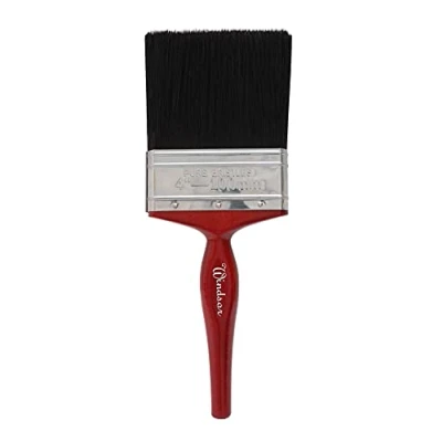 Image of ProDec 4 inch Windsor Trade Professional Pure Bristle Paint Brush for Painting with Emulsion, Gloss and Satin Paints on Walls, Ceilings, Wood Metal, 4&quot; 100mm