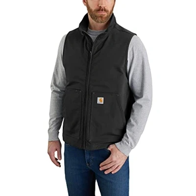 Image of Carhartt Men&#039;s Super Dux Relaxed Fit Lightweight Softshell Vest, Black, L