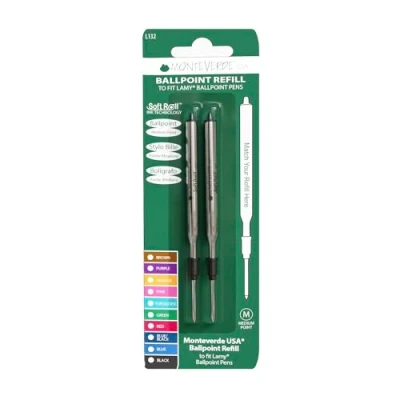 Image of Monteverde L132BB Lamy Ballpoint Pen Refill Suitable for Right or Left Handed Blue/Black