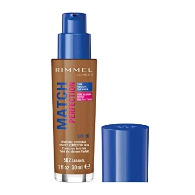 Image of Rimmel Match Perfection Foundation #502 Caramel