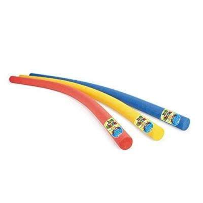 Image of SWIMMING POOL NOODLE FLOAT AID WOGGLE LOG NOODLES WATER FLEXIBLE RED BLUE OR YELLOW SWIM