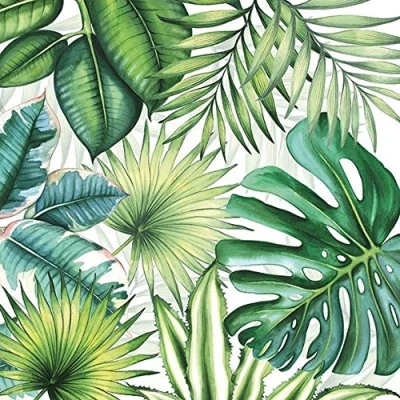 Image of Crafty Things 4 x Paper Napkins Tropical Leaves Ideal for Decoupage/Napkin Art
