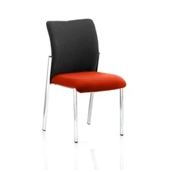 Image of Academy Black Fabric Back With Pimento Colour Seat Without KCUP0044