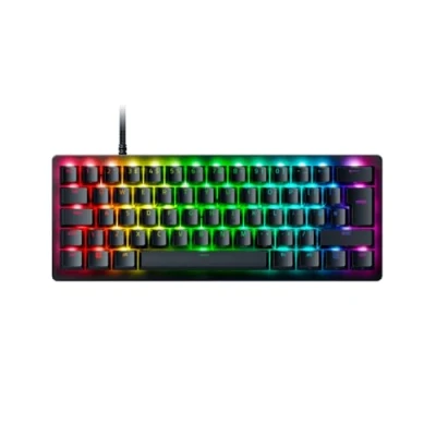 Image of Razer Huntsman V3 Pro Mini 60% Analog Optical Esports Keyboard Snap Tap &amp; Rapid Trigger Mode (Quick Onboard Adjustments, Multi function Dial Dedicated Control Buttons) UK Layout Black