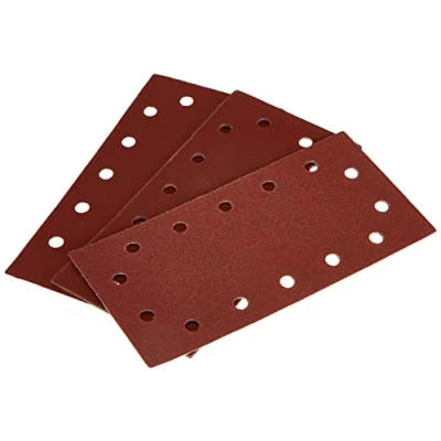 Image of Silverline Hook &amp; Loop 1/2 Sheets Punched 10pk 120 Grit