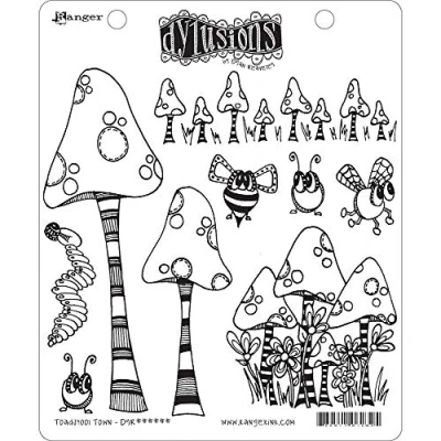 Image of Ranger Cling DYLUSIONS Toadstool, Rubber, Multi Coloured, One Size
