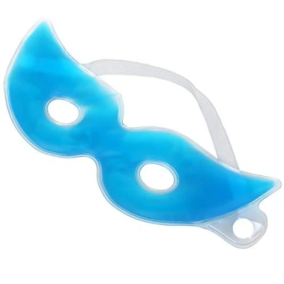 Image of TRIXES Relaxing Gel Eye Mask with Holes Cool and Hot Headache Tension Relief Soothing for Puffy Eyes