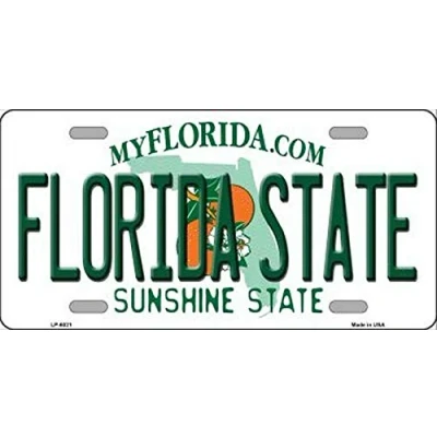 Image of New License Plate florida state background novelty Sign 15x30 CM
