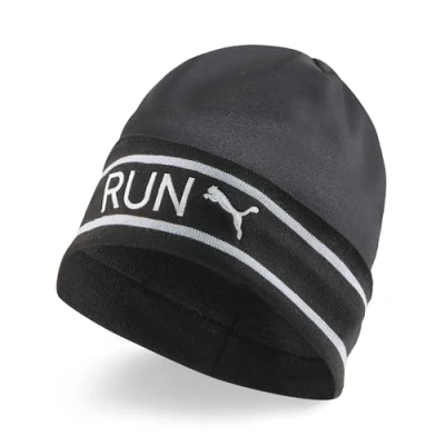 Image of PUMA Classic Running Cuff Beanie Cap, Multicoloured, One Size