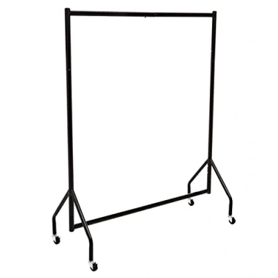 Image of Amazon Basics Heavy Duty Clothes Rail Garment Rail, 1.21 x 1.52 m, Black