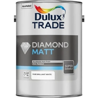 Image of Dulux Trade Diamond Matt Pure Brilliant White 5L