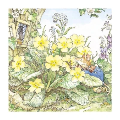 Image of Brambly Hedge Acorn Ambush Blank Greeting Card with Envelope