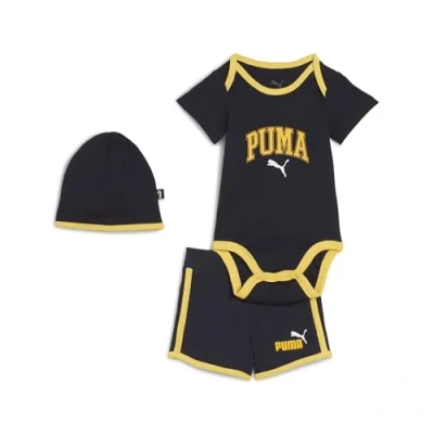 Image of PUMA Unisex Baby MINICATS CLASS Newborn 3 Piece Set INF Gestrickte Anzüge, New Navy, 68