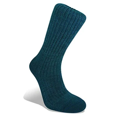 Image of Bridgedale Merinofusion Trekker Men&#039;s Socks For Hiking and Trekking Mid Weight (Large, Navy)