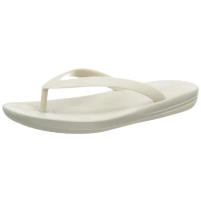 Image of Fitflop Kids Iqushion Flip Flop Pearlised, Silver, 11 UK