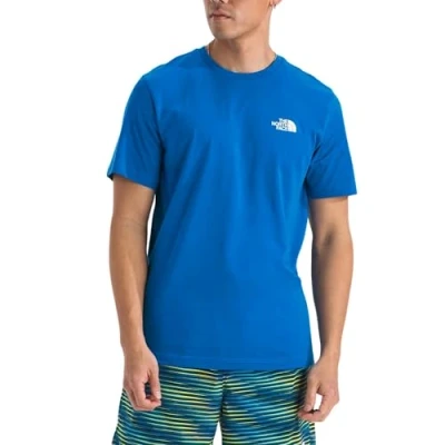 Image of The North Face S/S Simple Dome men&#039;s T shirt in Blue