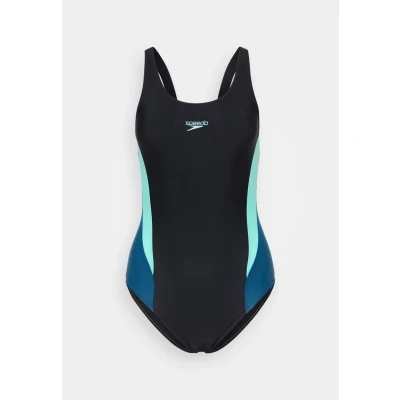 Image of Speedo Womens Colourblock Swimsuit, Women&#039;s, Size: 30, Arctic glass