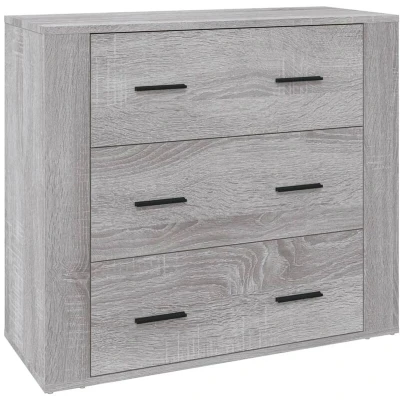 Image of vidaXL Sideboard Grey Sonoma 80x33x70 cm Engineered Wood