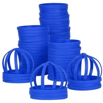 Image of LVNRIDS 50 PCS Silicone Wristbands Rubber Bracelets 7 inch Length Sports Elastic Wristband Bracelet Bulk Gifts for Boys Girls Teacher Student Party Blue