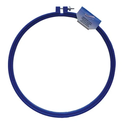 Image of Plastic Embroidery Hoop Cross Stitch Craft Ring Blue 10&quot;