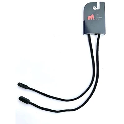 Image of Gorilla Grip Classic Spectacle Cord (Black) Secure Specs Glasses Lanyard Holder