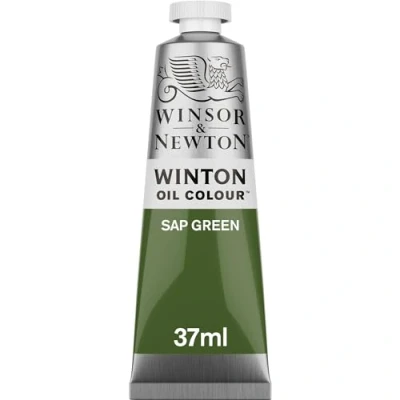 Image of Winsor &amp; Newton 37ml Winton Oil Colour Tube Sap Green,1414599