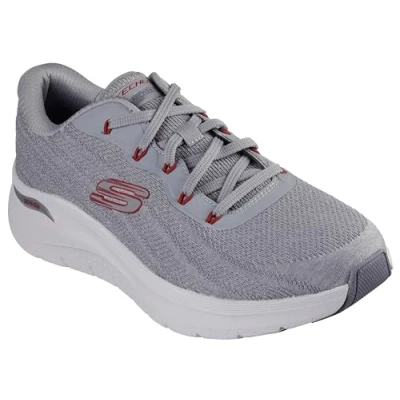 Image of Skechers Men&#039;s Arch FIT 2.0 Road Wave Sneaker, Gray, 12 UK