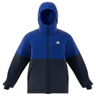 Image of adidas Men&#039;s BSC Sturdy Insulated Hooded Jacket, semi lucid blue, S