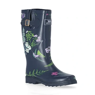 Image of Trespass Women&#039;s Elena Rain Boot, Humming Bird Print, 5 UK