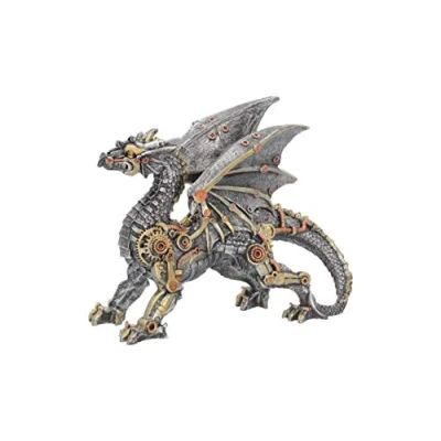 Image of Nemesis Now Dracus Machina Figurine 21cm Silver