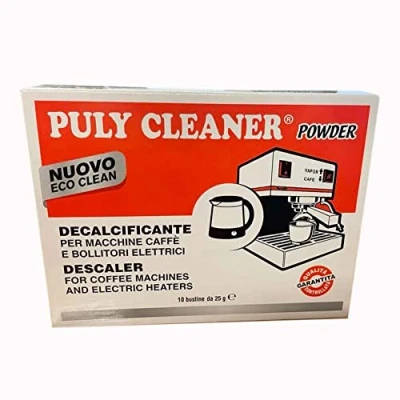 Image of Puly Cleaner Powder Descaler Sachets 25 grams x 10 (Sachets of 25g) Caff For Coffee Machines Cleaning