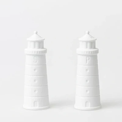 Image of Räder Salt and Pepper Shaker Set (2) Maritime Lighthouse, North Sea Food for Table Decoration