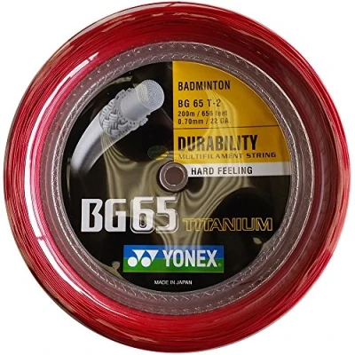 Image of YONEX BG 65 Ti Red Badminton Coil (200 MTS),BG65TI 2